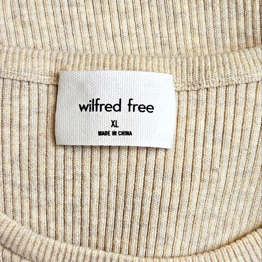 NWT Aritzia Wilfred Free Cut Out Knit Tank Dress - Picture 6 of 11